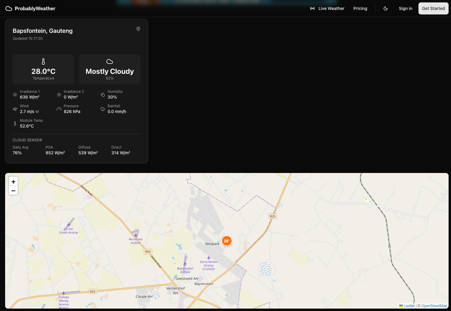 Probably Weather screenshot